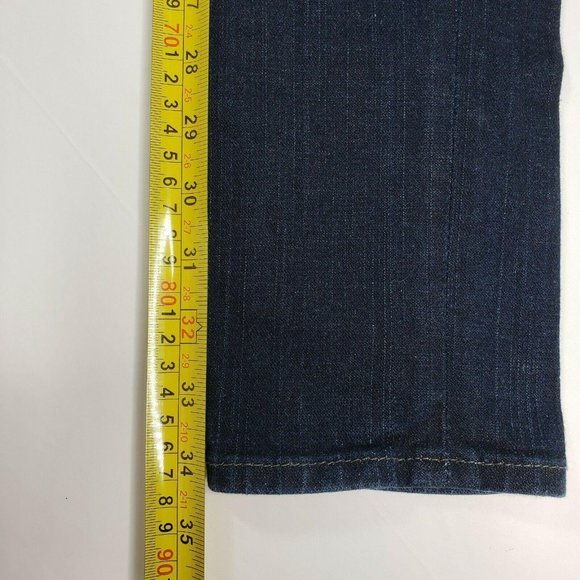 True Religion Women's Julie Skinny Jean Flap Pockets Dark Blue Size: 26 - Picture 12 of 12